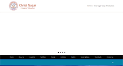 Desktop Screenshot of christnagarcollege.org