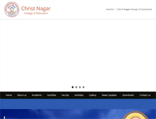 Tablet Screenshot of christnagarcollege.org